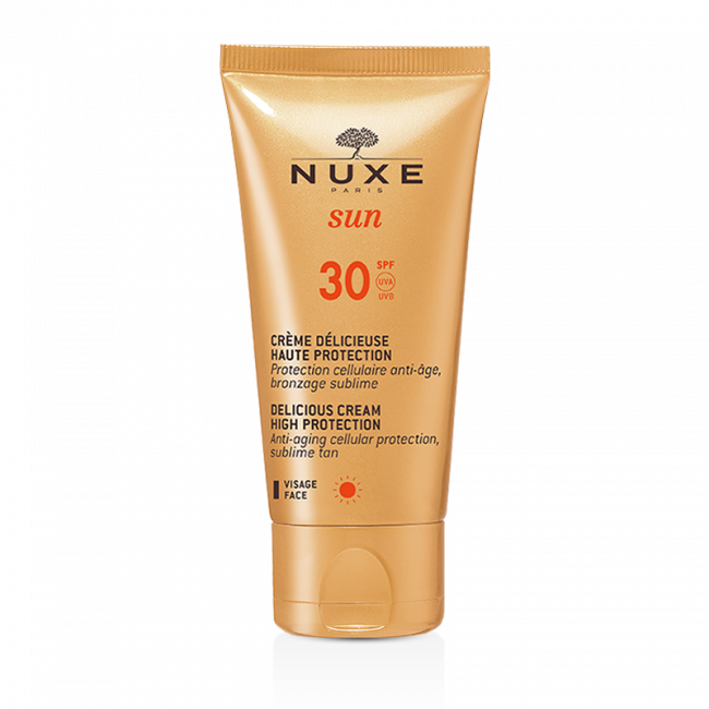 Buy Nuxe Sun Delicious Cream High Protection For Face - Nuxe Sun Melting Cream Face Spf 50 (650x650), Png Download