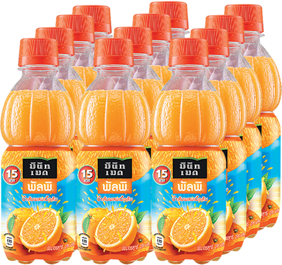 โปรโมชั่น Minute Maid Orange Juice 290 Ml X12 Www - Orange Drink (1000x1000), Png Download
