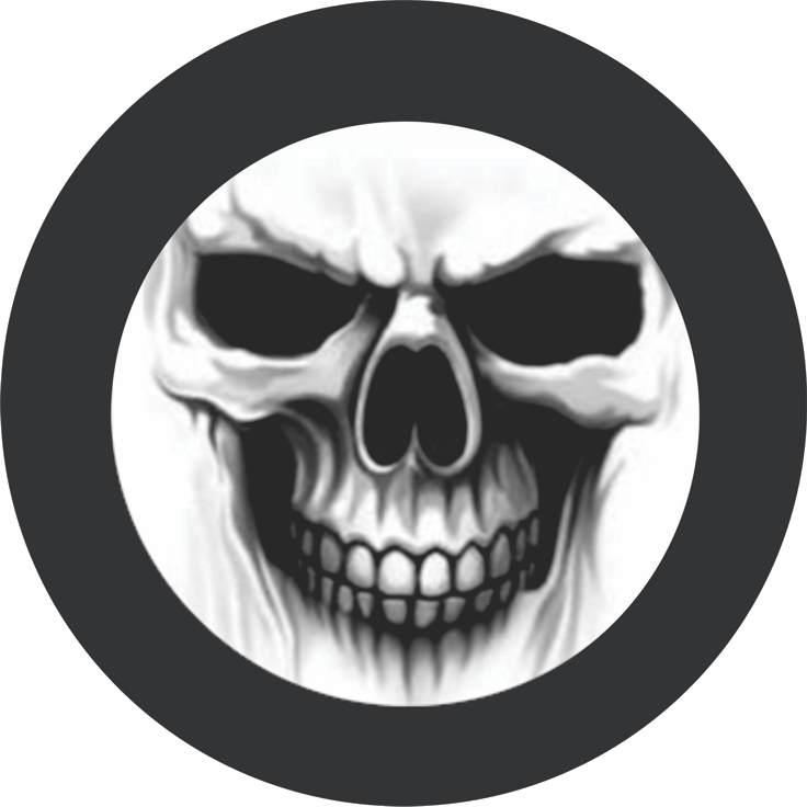 Ghost Skull Logo By Elnora Bernier - Transparent Background Skull Png (736x736), Png Download