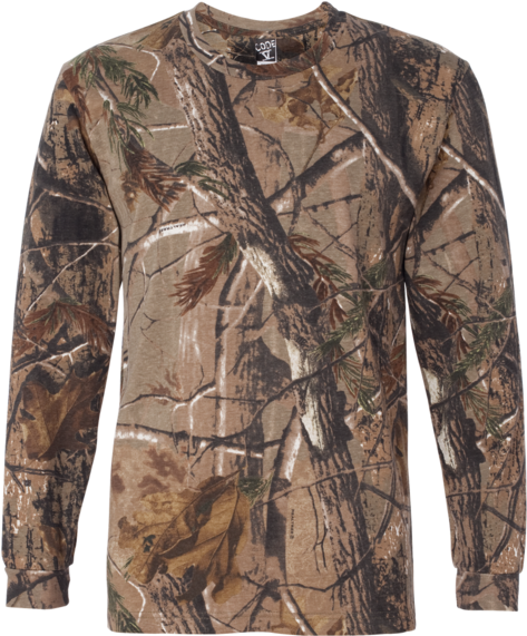 Adult Realtree® Camo Long Sleeve Tee - Realtree Long Sleeve Camo Shirt (600x600), Png Download
