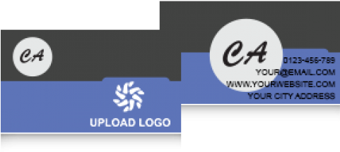 Nevy Blue Card - Label (540x720), Png Download