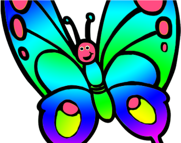 Flying Butterfly Clip Art (640x480), Png Download
