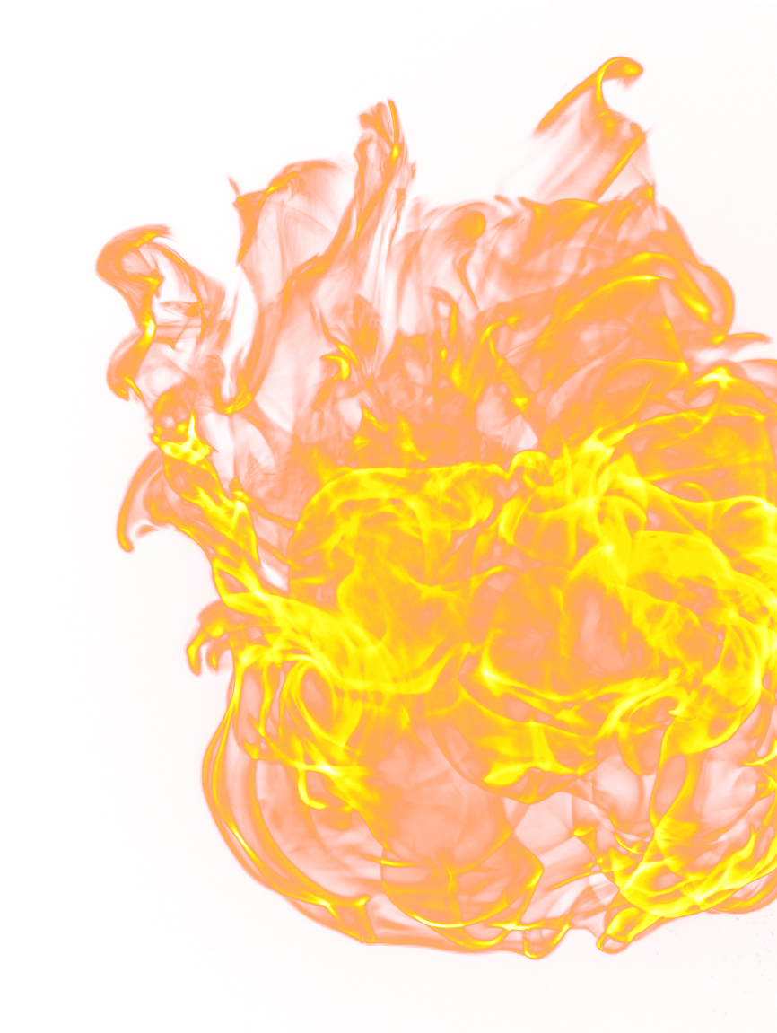 A World In Danger - Flame (865x1200), Png Download