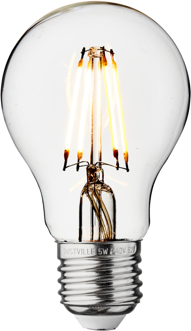 Industville Vintage Led Edison Bulb Old Filament Lamp - Led Filament (800x800), Png Download