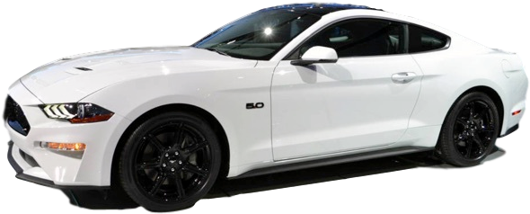 $40,255 - 2019 White Ford Mustang (640x480), Png Download