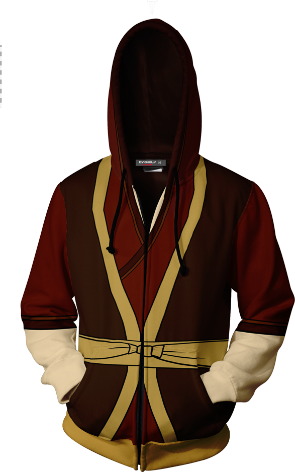 The Last Airbender Zuko Cosplay Zip Up Hoodie Jacket - All Might Young Age Jacket (1024x1024), Png Download