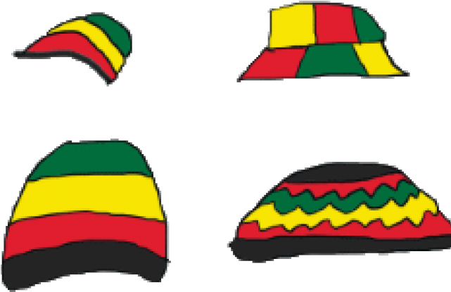 Rastas Clipart Cap - Rasta Hat Clip Art (640x480), Png Download