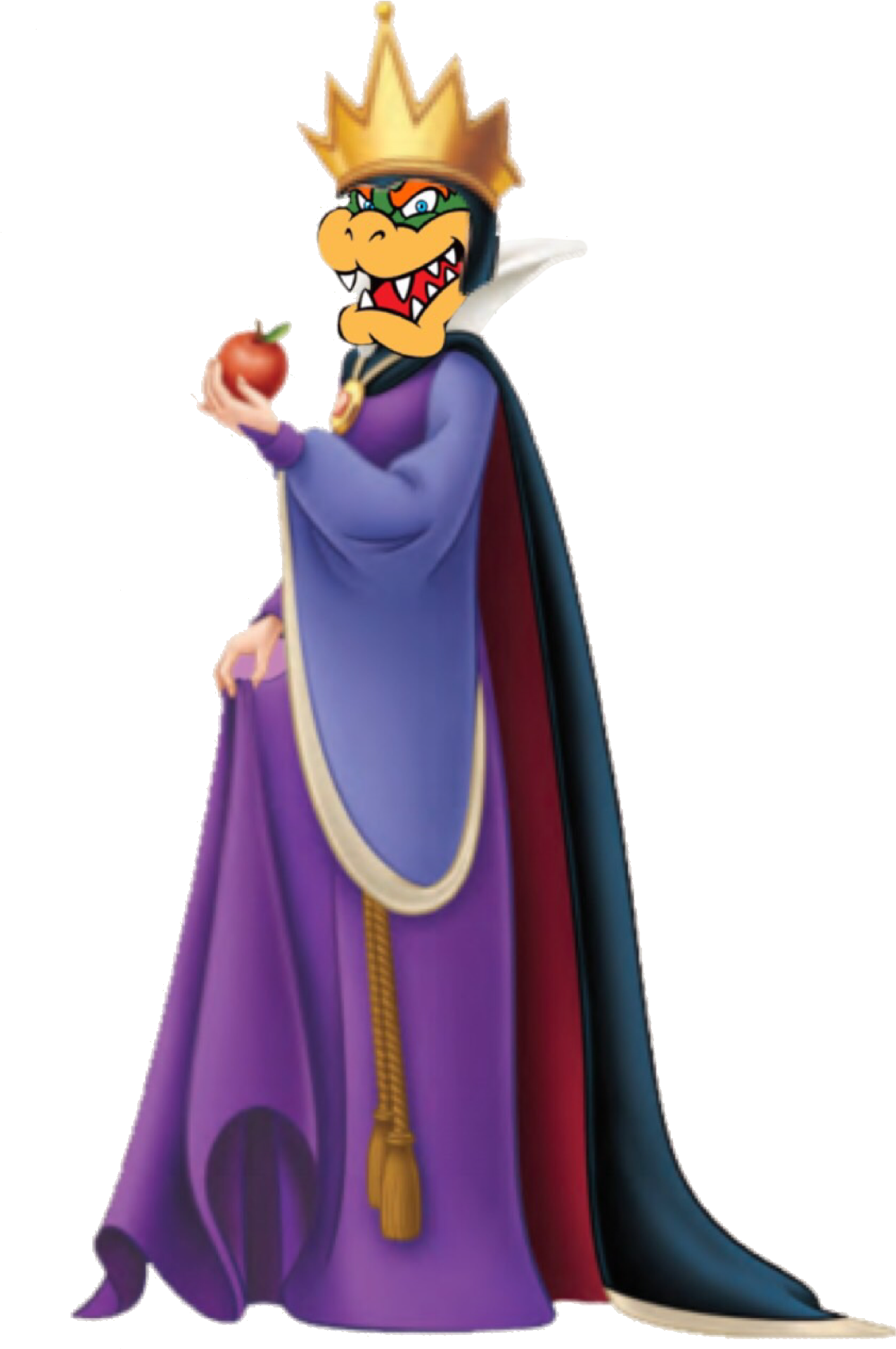 King Koopa As The Evil Queen - Queen Snow White Png (1280x2048), Png Download