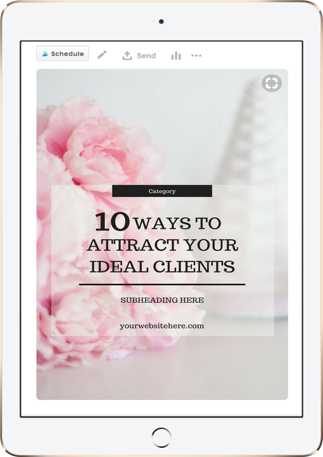 Save Tons Of Time With Our Super Easy Canva Templates - Peony (2000x2000), Png Download