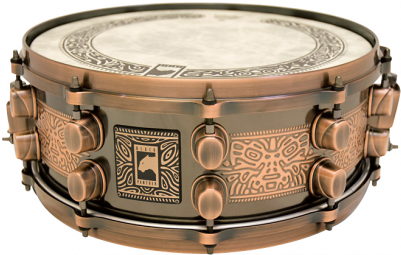 Mapex Maya Aztec Snare 14*5,5 W/bp Bag Bpst455ma - Black Panther Snare (500x700), Png Download