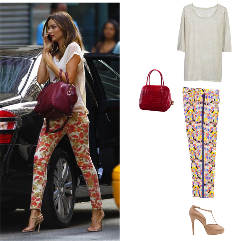 On Veut Toutes Le Look De Miranda Kerr Pour Cela On - Trousers (804x817), Png Download