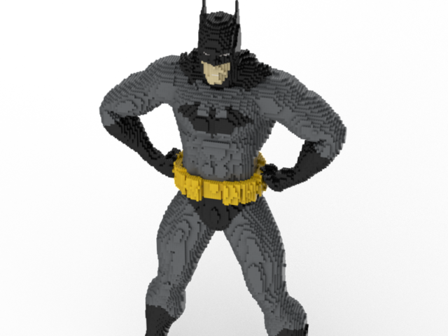 Lego Batman Life-size Statue Building Instructions - Action Figure (640x480), Png Download