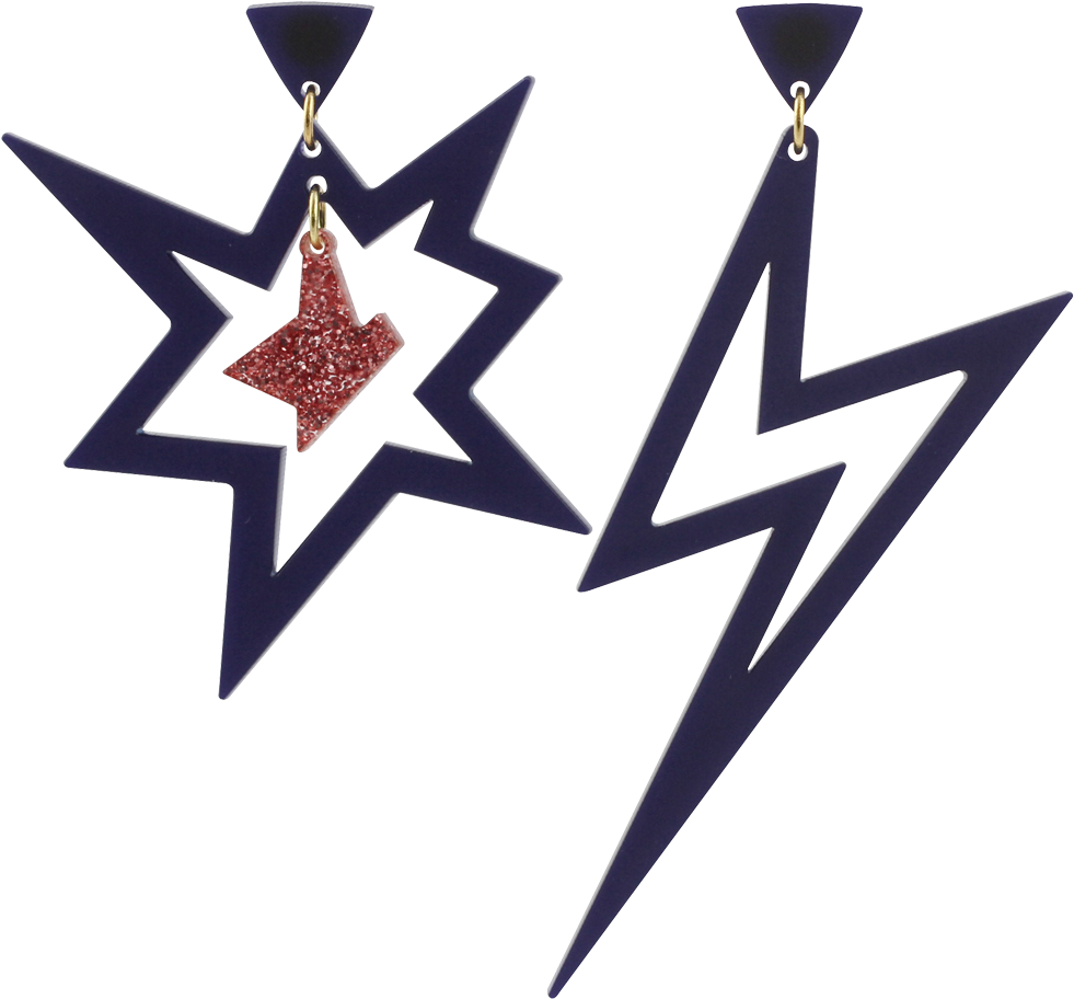 Ker-pow Midnight Blue & Rose Gold Glitter (1000x1000), Png Download