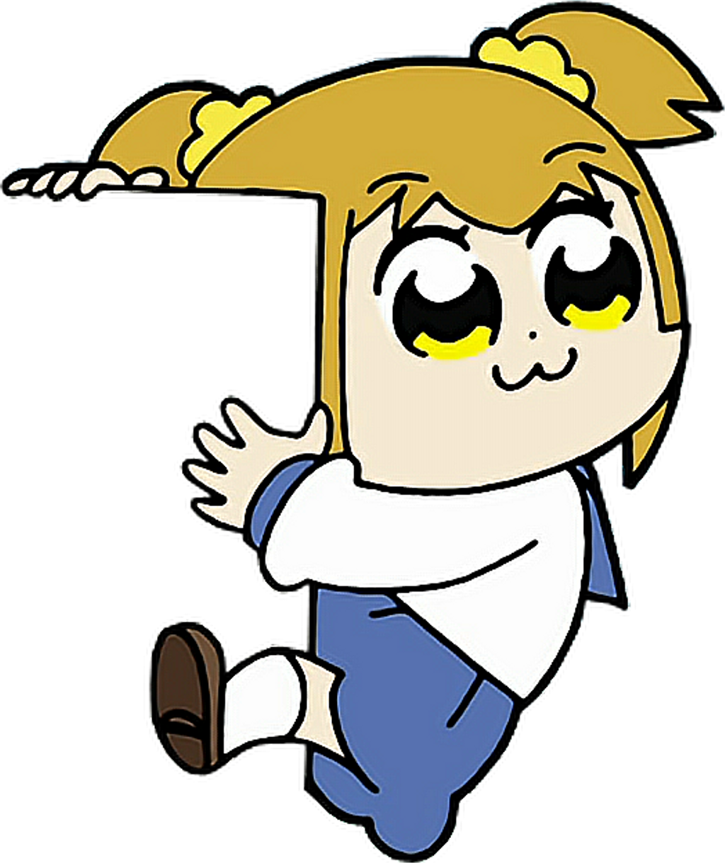 #popuko #popteamepic #anime #cute #freetoedit - Cartoon (1024x1219), Png Download