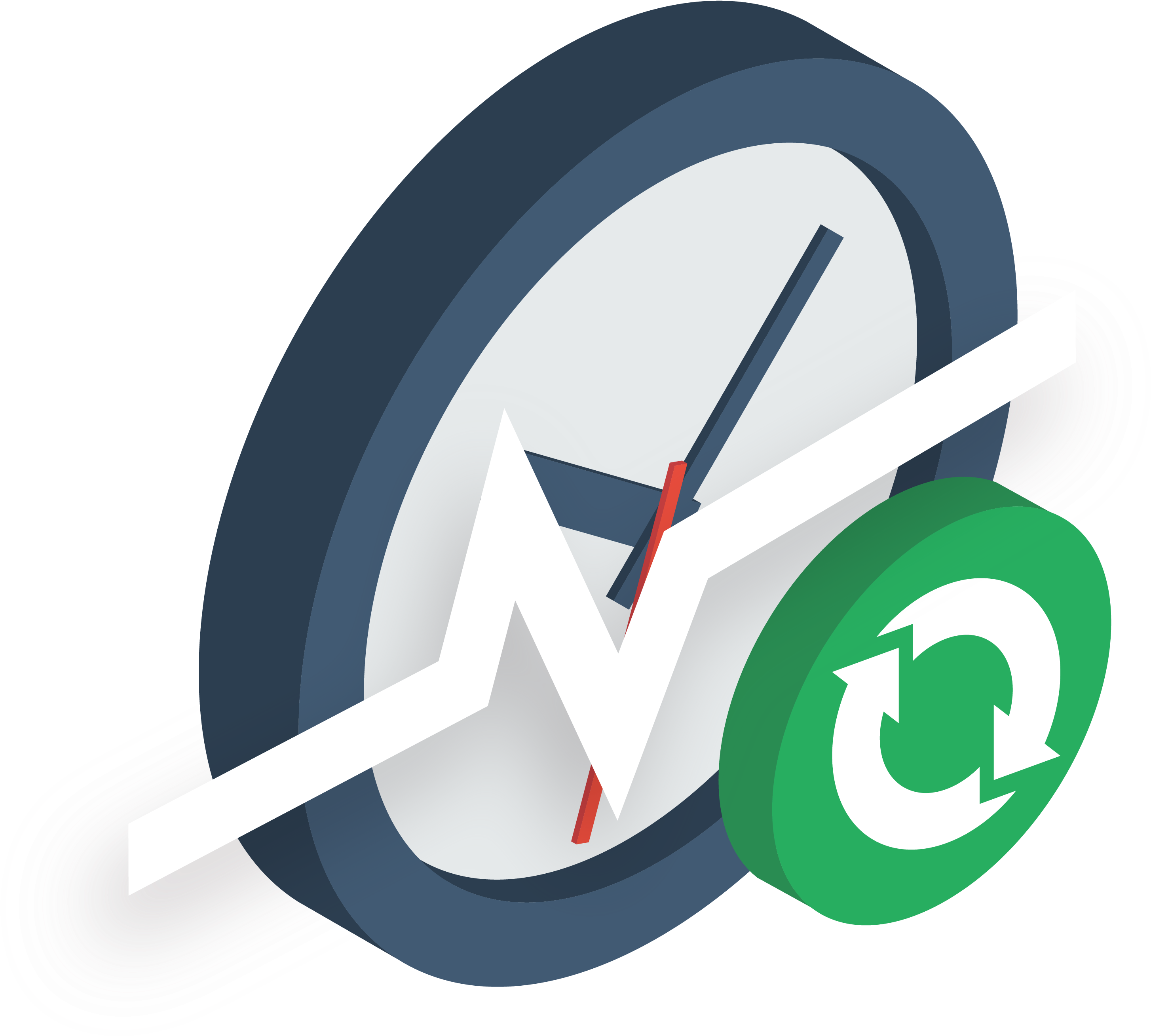 Displays Current Data So You Always Know How You Are - Circle (3126x3125), Png Download