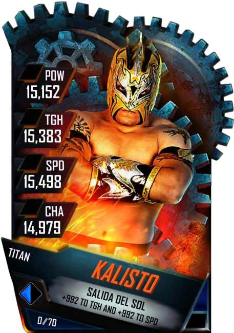 Kalisto S4 18 Titan - Nikki Bella Wwe Supercard (456x720), Png Download