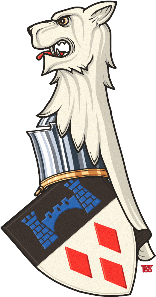 I Do Freelance Heraldic Art, Here's Geralt's Coat Of - Geralt Coat Of Arms (651x1175), Png Download