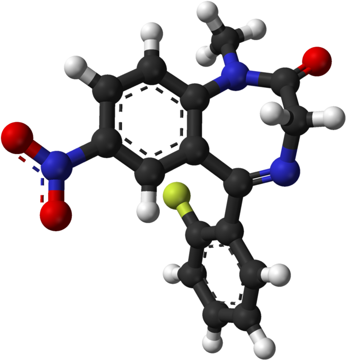 Rohypnol Roofies Chemical Structure - Pyridine Molecule (741x768), Png Download