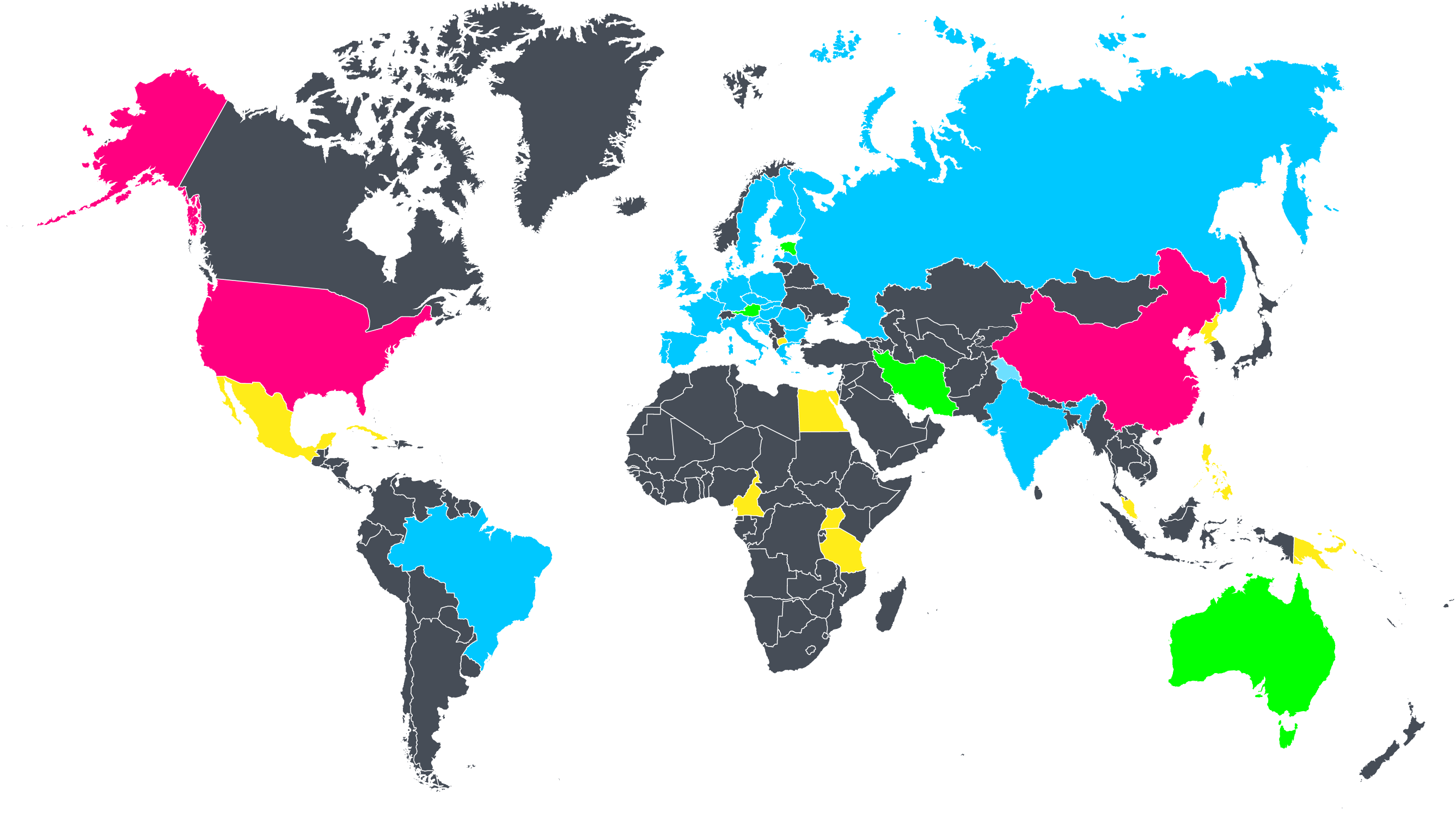 Things Carried - World Map (2674x1515), Png Download