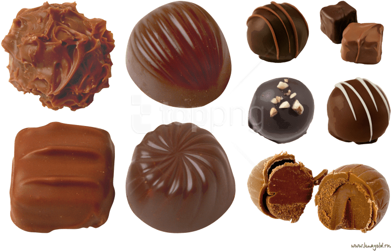 Free Png Chocolate Png Images Transparent - Chocolate Truffles No Background (850x551), Png Download