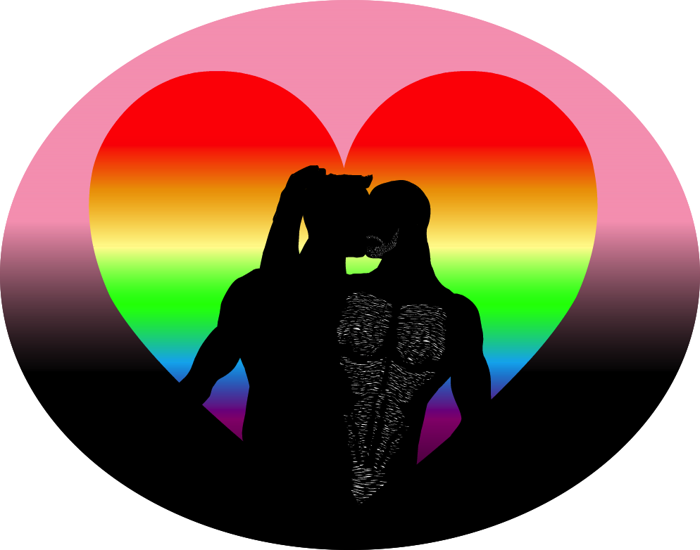 Lgbt Silhouette - Love (994x782), Png Download