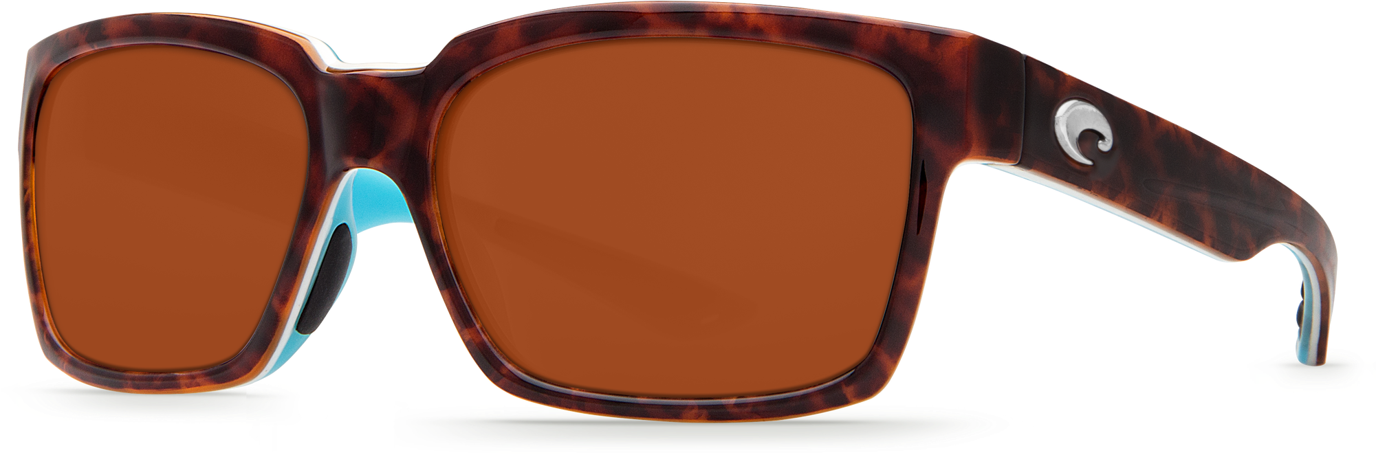 Costa Del Mar Playa Sunglasses In Light Tort/white/aqua, - Costa Del Mar Playa Sunglasses Light Tortoise/white/aqua (2000x1000), Png Download