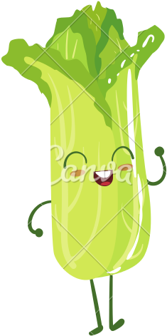 Lettuce Cartoon Png (550x550), Png Download
