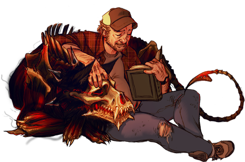 Horror Clipart Supernatural - Bobby Singer Fan Art (500x340), Png Download