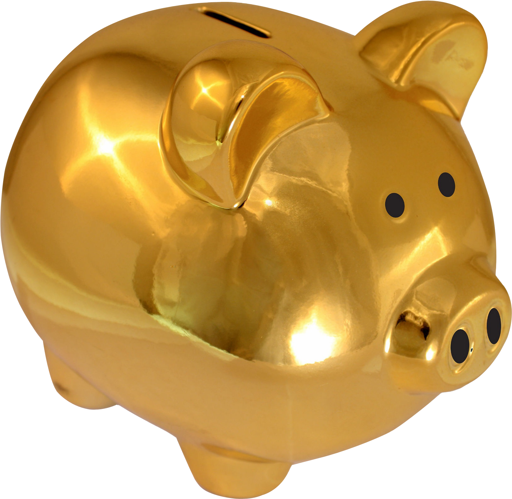 Piggy Bank Gold Transparent - Piggy Bank Png (400x400), Png Download
