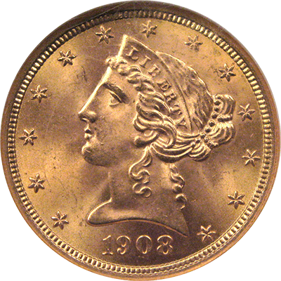 $5 Liberty Gold Half Eagles - Cinco Centavos 1942 Mexico (400x400), Png Download