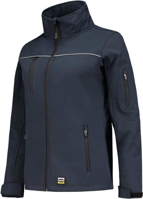Women's Luxury Softshell // 402009navyl - Coat (710x710), Png Download
