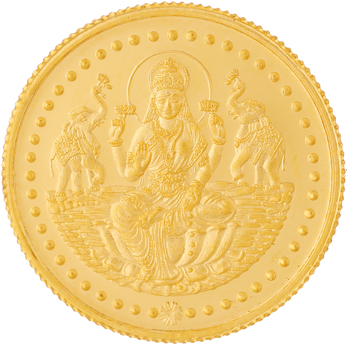 Muthoot Muthoot Muthoot Muthoot - God Lakshmi Gold Coin (1500x1500), Png Download
