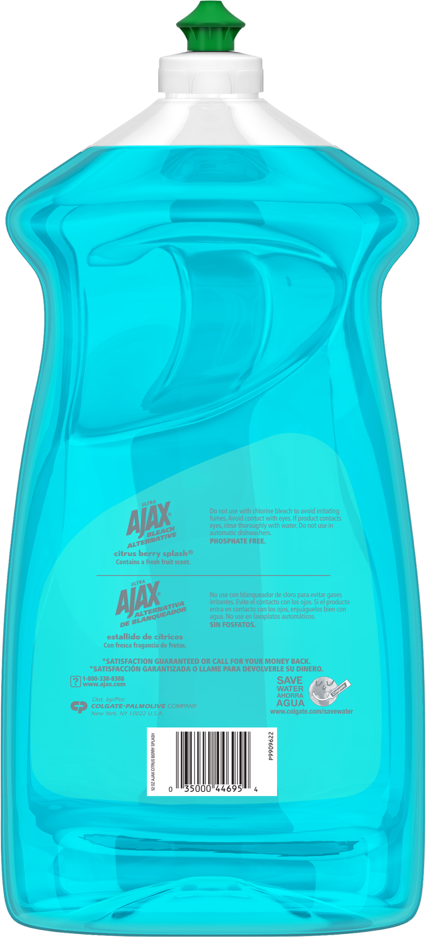 Download Ajax Ultra Triple Action Liquid Dish Soap, Bleach Alternative