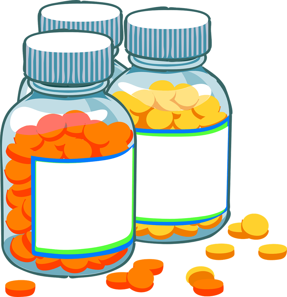 Blank Medicine Bottles Clip Art At Clker Com Vector - Medicine Log And Journal: Log Your Medicines (576x597), Png Download