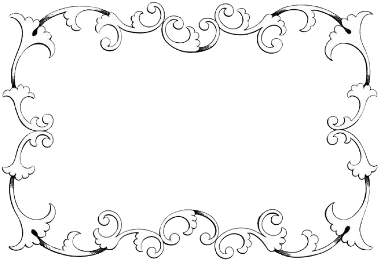 Free Png Vintage Border Frame Png Images Transparent - Borders Vintage Frame Png (850x614), Png Download