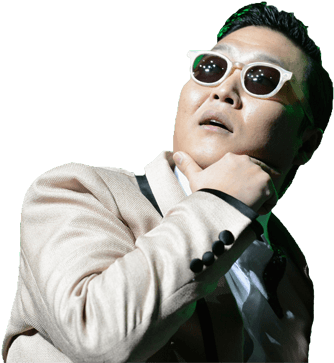 Music Stars - Psy Png (397x369), Png Download