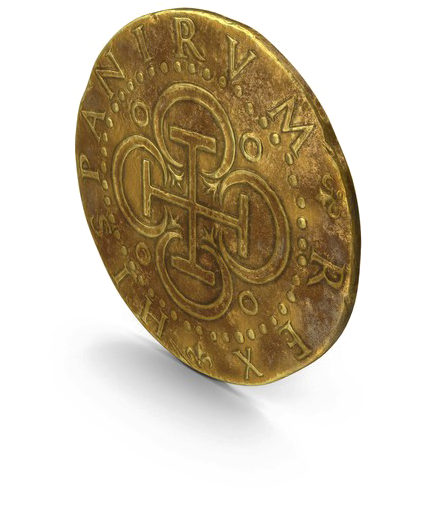 Gold Coin Png Pic - Portable Network Graphics (600x600), Png Download