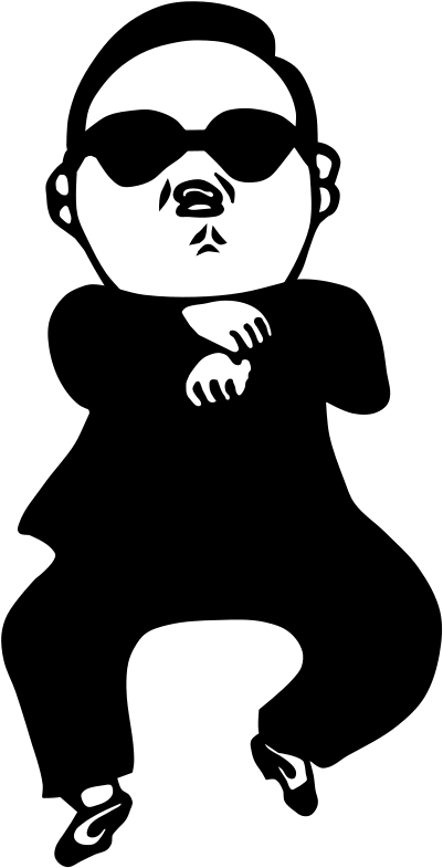 Gangnam-style - Gangnam Style Clipart (500x800), Png Download