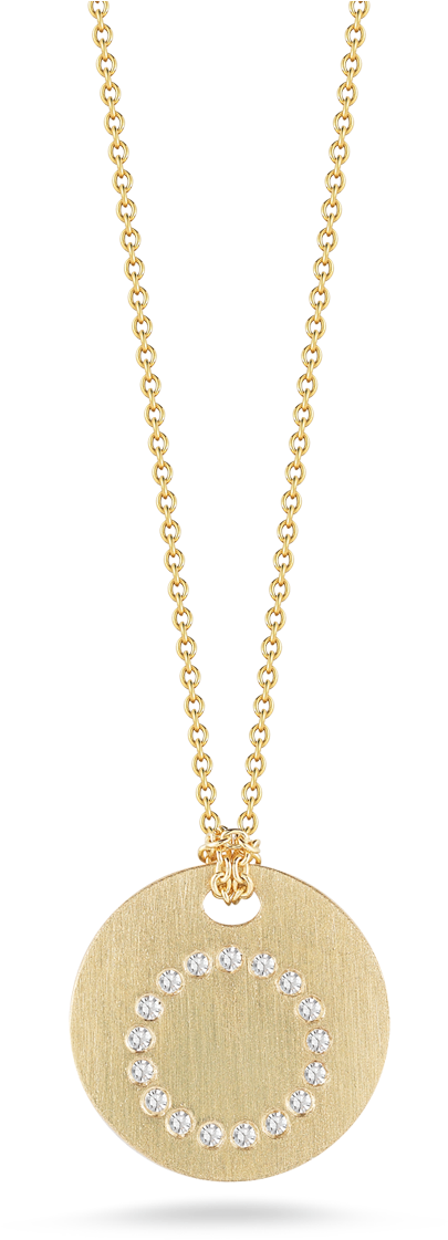 Clip Art Stock Png Italian Gold Disc Pendant Clipart - Necklace (1600x1600), Png Download