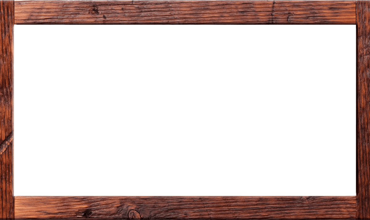 Wooden Thing White - Wooden Frame Picture Png (1200x715), Png Download