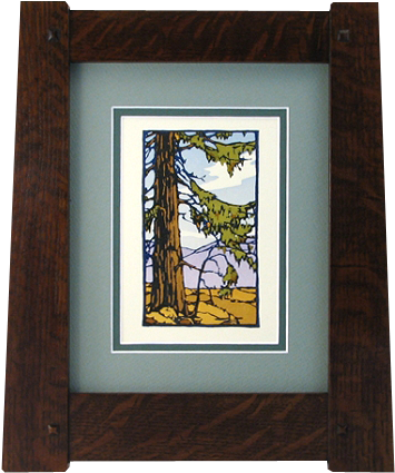 Vintage Craftsman Tapered Wood Picture Frame - Craftsman Wood Picture Frames (450x450), Png Download
