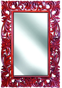 Wooden Crafted Mirror Frame - Example Of Congruent In Real Life (302x458), Png Download