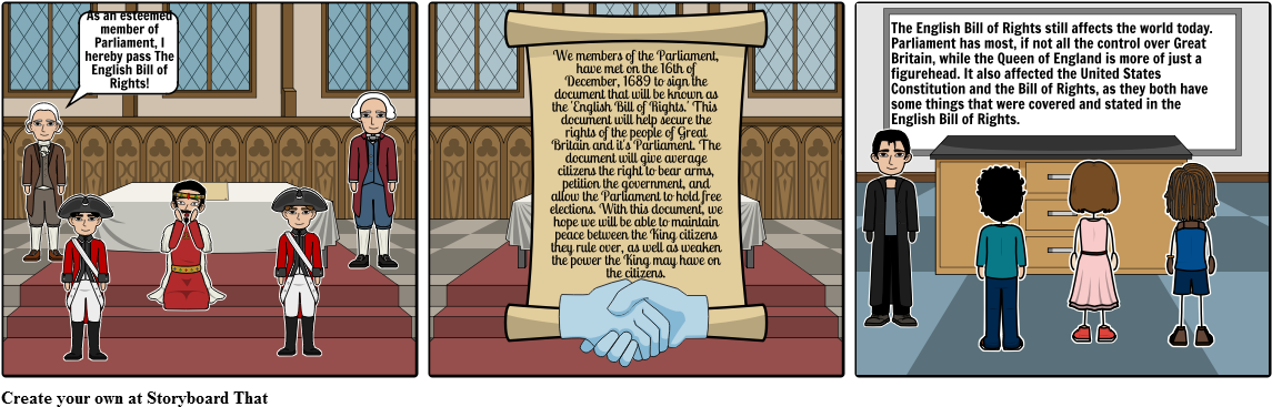 The English Bill Of Rights Comic - English Bill Or Rights Cartoon (1164x385), Png Download