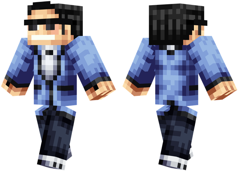 Psy - Minecraft Korea Skin (804x576), Png Download