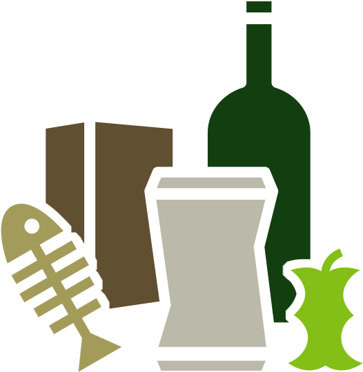 Commercial Food Waste - Food Waste Icon Png (587x587), Png Download