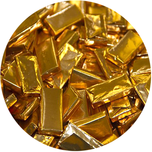 Andes Gold Foil Creme De Menthe Thins Bulk Bag For - Gemstone (500x500), Png Download