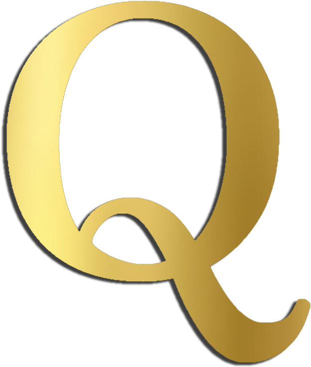 Q Gold Foil Decals (1000x1000), Png Download