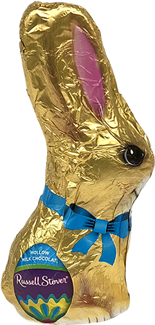 Russell Stover Gold Foil Hollow Milk Chocolate Bunny - Russell Stover Gold Bunny (500x500), Png Download