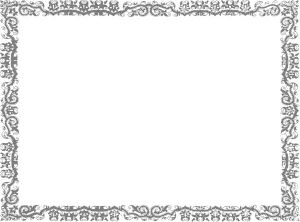Silver Border Png Clipart Free Library - Silver Certificate Border Template (600x444), Png Download