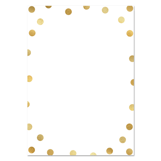 Overlay Golden Dots Invitation - Circle (640x640), Png Download